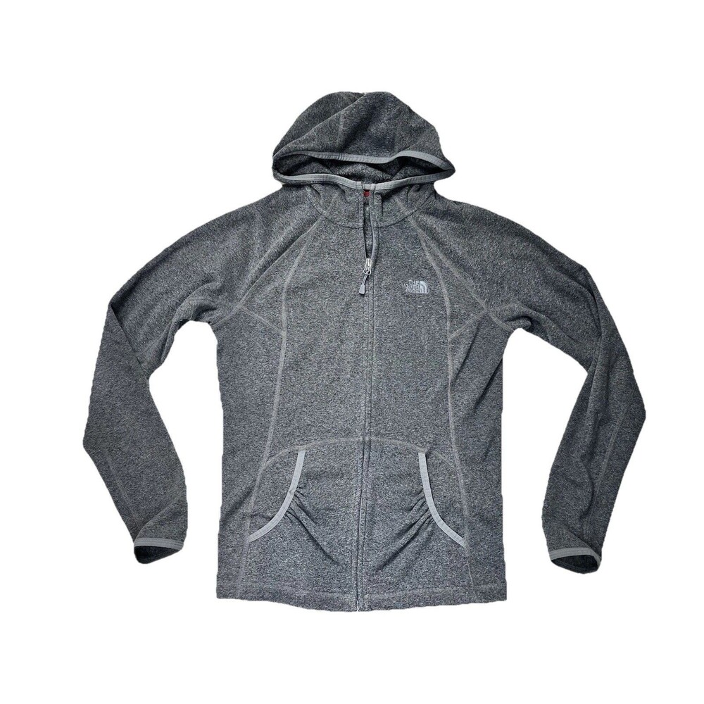 The North Face Women's XS Gray Full Zip Hoodie French Terry Jacket Activewear